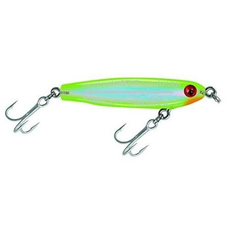 Mirrolure Mirroglass Suspending Twitchbait, 2 14, 316 Oz, Chartreuse Back  BellySilver 9MR-CH